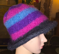 Filzhut, Filzmütze bunt, neu, Handarbeit ca. Gr. 53