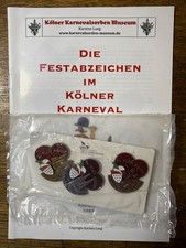 Köln Karneval Festkomitee Festabzeichen 2010 Dreiersatz Orden mit Katalog 2021