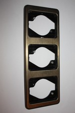 Berker Modul MB 3-fach Rahmen senkrecht in bronze