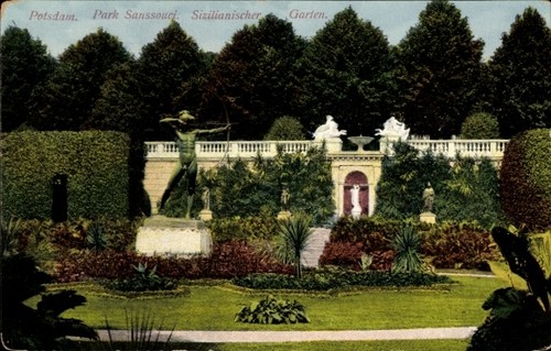 Potsdam park sanssouci - ak, potsdam,