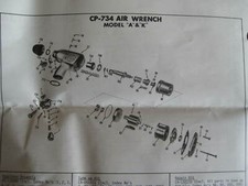 Bedienungsanleitung/Ersatzteilliste, Schlagschrauber CP734 Chicago Pneumatic 