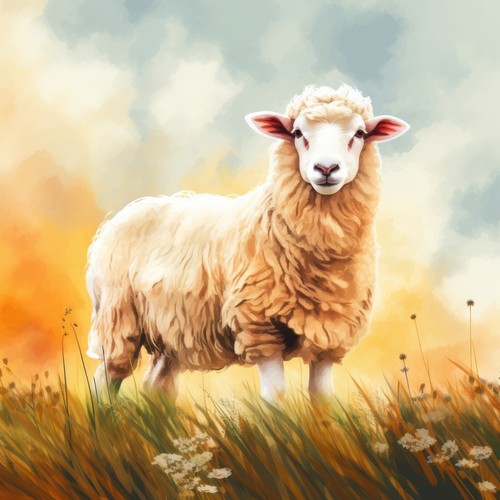 Deko bild schaf weide - bild, wiese