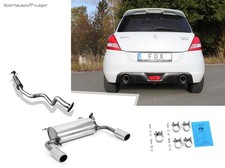 Fox Duplex Komplettanlage Suzuki Swift Sport 4 FZ NZ ab 2011 je 100mm rund