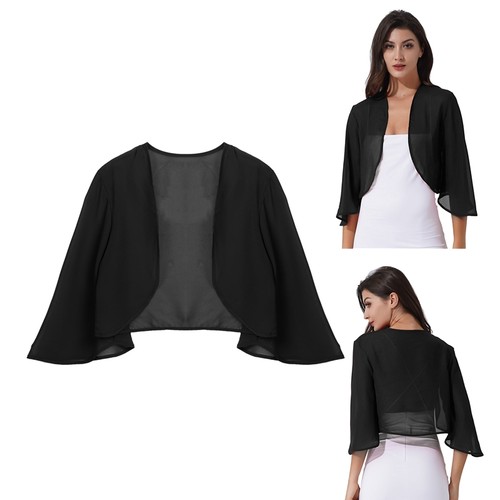 Damen bolero jacke chiffon - jacke,
