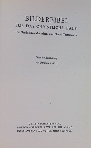 Bilderbibel für das