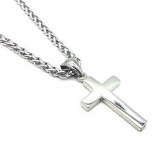 Edelstahl Kreuz Anhänger mit