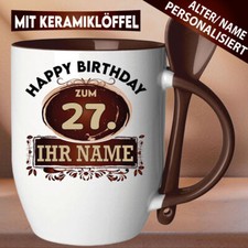 Tasse Geburtstag Name Personalisiert Alter Geschenkidee 18 20 30 40 50 60 70 80