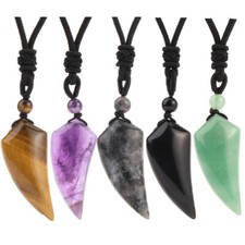 Tigerauge Wolf Zahn Anhänger