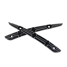 2x Schwarz Windschutzscheibe