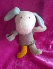 SIGIKID SIGNATURE Kuscheltier HUND Greifling blau & weiß gestreift SELTEN