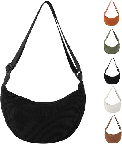 Halbmond tasche damen - tasche, cord