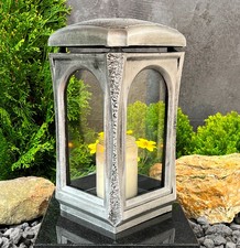 Grablaterne Grablampe Grableuchte Grablicht Grabschmuck Guss Massiv Kerze ⭐⭐⭐⭐⭐