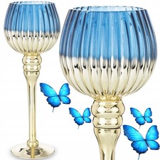 Glas kerzenständer 30cm - kerzenständer,