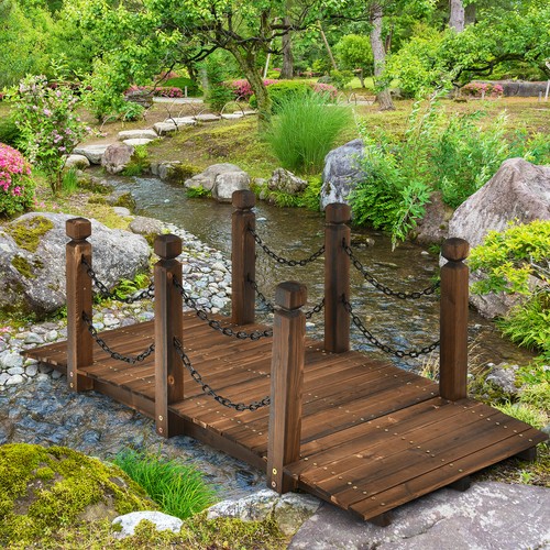 Holzbrücke teichbrücke - holzbrücke,