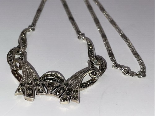 925 silber collier markasiten - 925, collier+markasiten