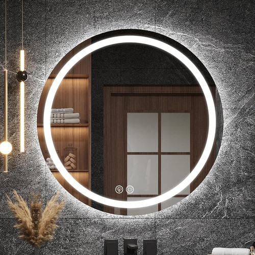 Led badspiegel 70x70cm mit - led,