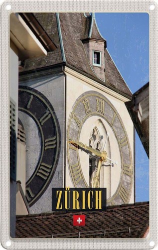 Blechschild 18x12 zürich - blechschild,
