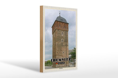 Holzschild städte chemnitz - holzschild,