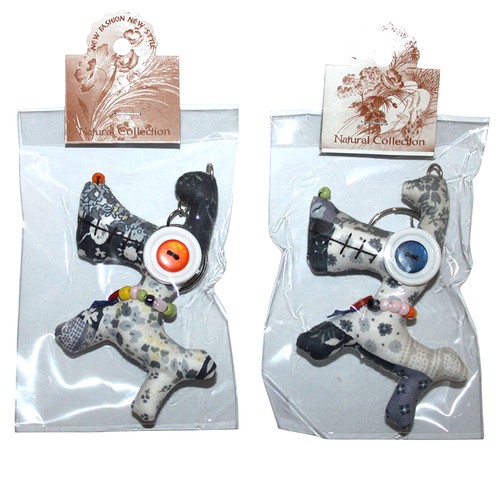 Tier anhänger mit knopfaugen - mit,