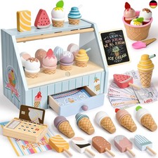 Atoylink Eisdiele Kinder Holz