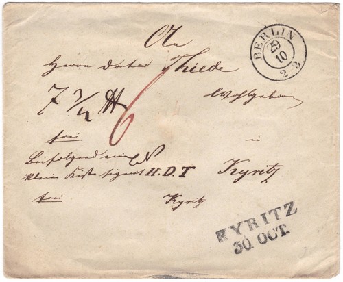 Preußen paketbegleitbrief - preußen,