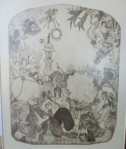 Orig kupferstich 1001 - kupferstich, „1001