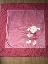 Sigikid Baby Decke Schnuggi Schaf Krabbel Spiel Decke rosa 100x100 cm Weich rar