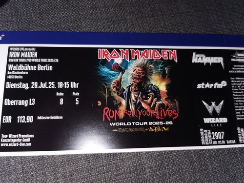 Iron maiden tickets 29 - iron,