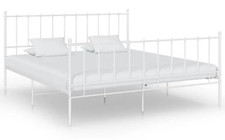 Metallbett weiß Coaster