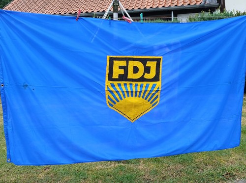 Ddr fahne fdj - blau, 120