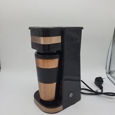 Bestron Kaffeemaschine mit Isolierbecher, Camping Kaffeemaschine für gemahlenen 