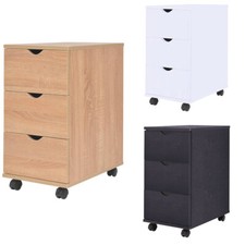 Rollcontainer Schubladenschrank Standcontainer Büroschrank Bürocontainer Weiß DE