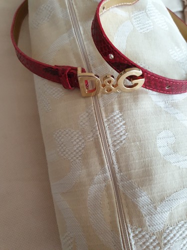 Gürtel rot - d&g, gürtel-rot