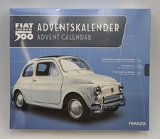 Fiat 500 nuova Adventskalender Modellauto 1:38 mit Sound und Buch Metall-Modell