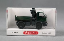 WIKING 036903/0369 03 H0,1:87 Unimog U 20 mit Ladekran - moosgrün NEUHEIT 2025!