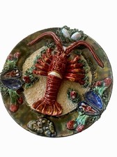 Vintage Álvaro Jose Hummerteller Palissy Majolika Im Top Zustand 