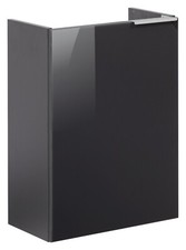Fackelmann SBC KARA Waschbeckenunterschrank 45 cm, Anthrazit Hochglanz, links