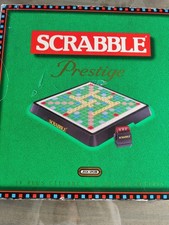 Scrabble Prestige Luxus Vintage komplett mit Timer und Drehteller 