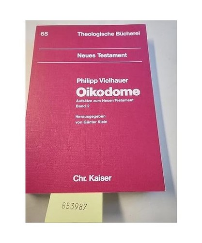 Oikodome aufsätze zum neuen - aufsätze,