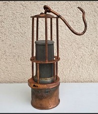 Deko - alte Bergbaulampe