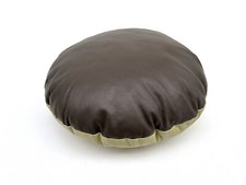 Bretz Kissen Leder oliv braun