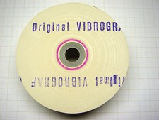1 ORIGINAL PAPIERROLLE FÜR VIBROGRAF / ORIGINAL TIMING MACHINE PAPER 