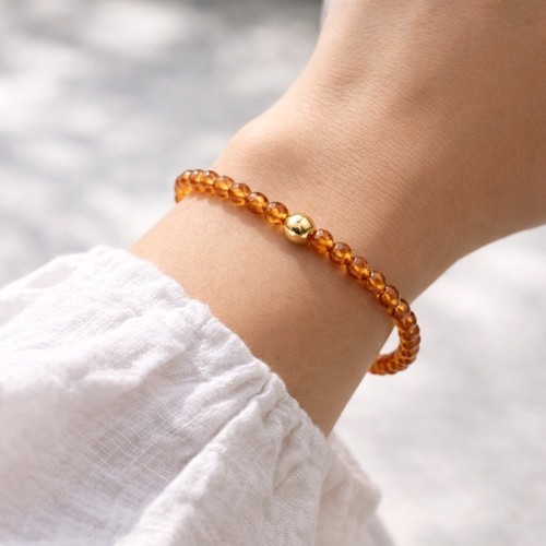 Spessartin granat armband - spessartin, 3mm