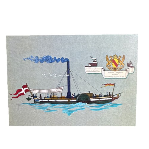Postkarte schiff dampfer - postkarte,