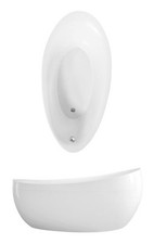 Villeroy & Boch Aveo Freistehende Badewanne 1900 x 950 mm - Weiß Alpin /...