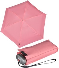Knirps Regenschirm Damen Taschenschirm klein leicht flach Travel UV-Schutz uni