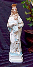 Madonna Mutter Gottes Maria mit Kind, Porzellan , Shabby, Jean dÁrc, Brocante -2