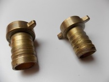 2 x Messing  zweiteilige  Schlauchverschraubung