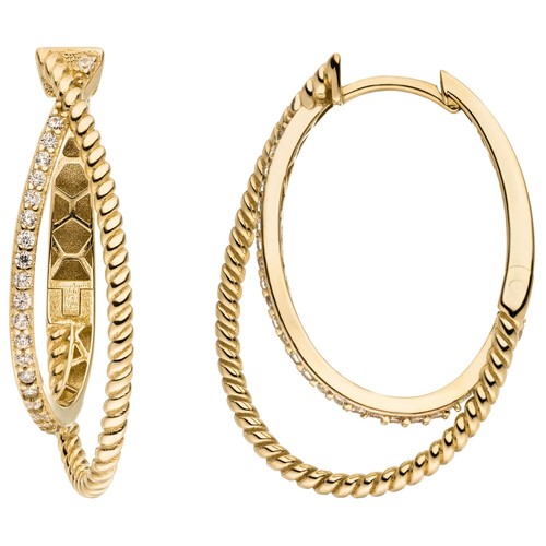Creolen ohrringe 333 gold - creolen,