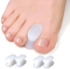 2 Paar Gel Zehentrenner für überlappende Zehen,Ballenzeh-Separatoren Komfortabel
